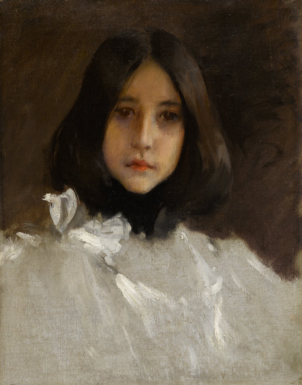 Kunstnerens datter Alice, ca. 1899 (olje på lerret) av William Merritt Chase
