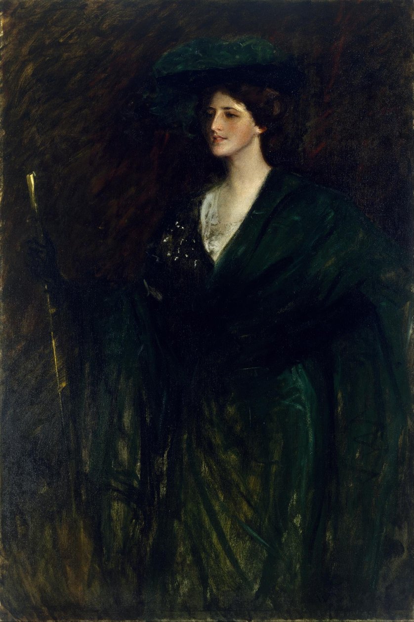 Smaragddamen av William Merritt Chase