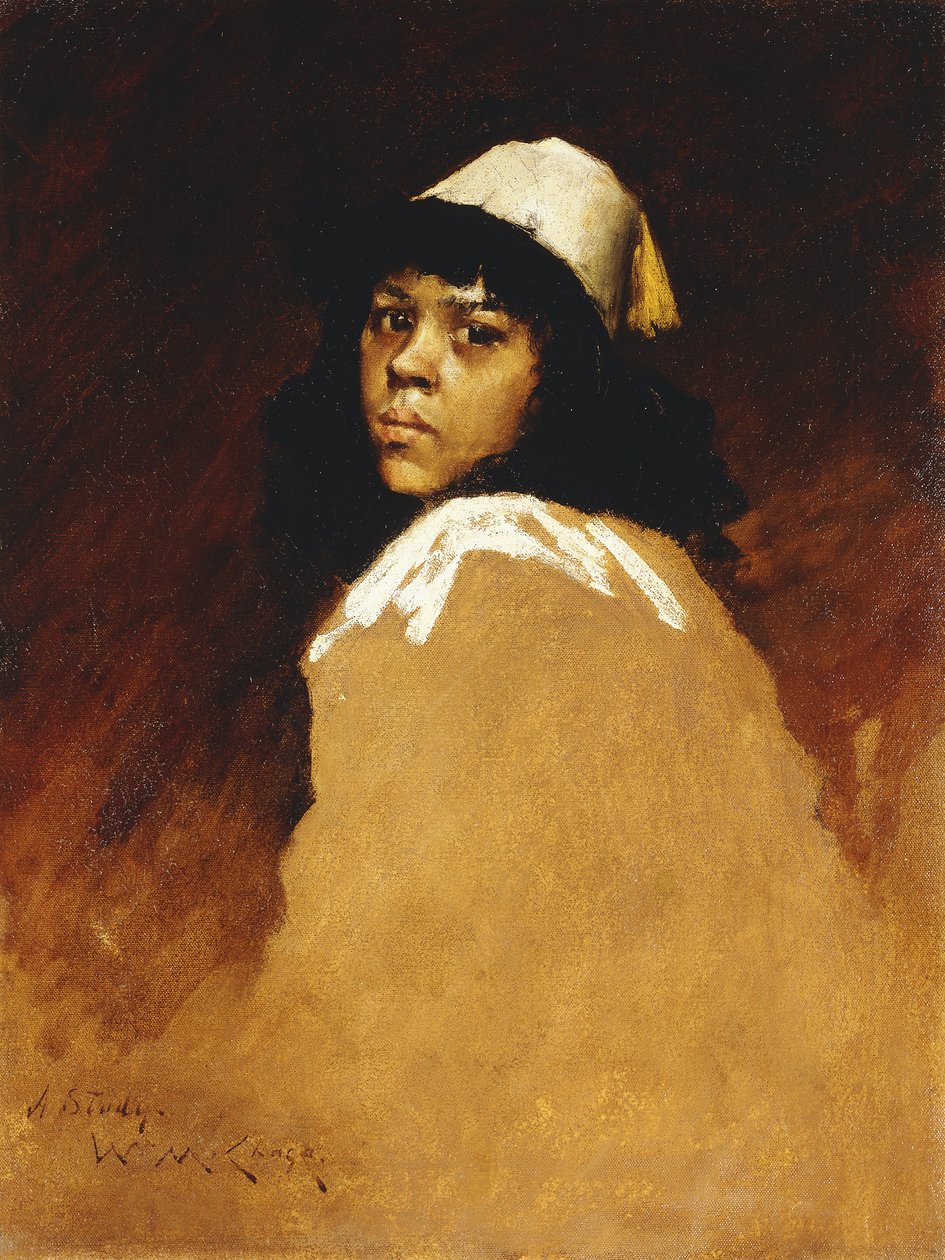 Den marokkanske jenta, ca. 1886 av William Merritt Chase