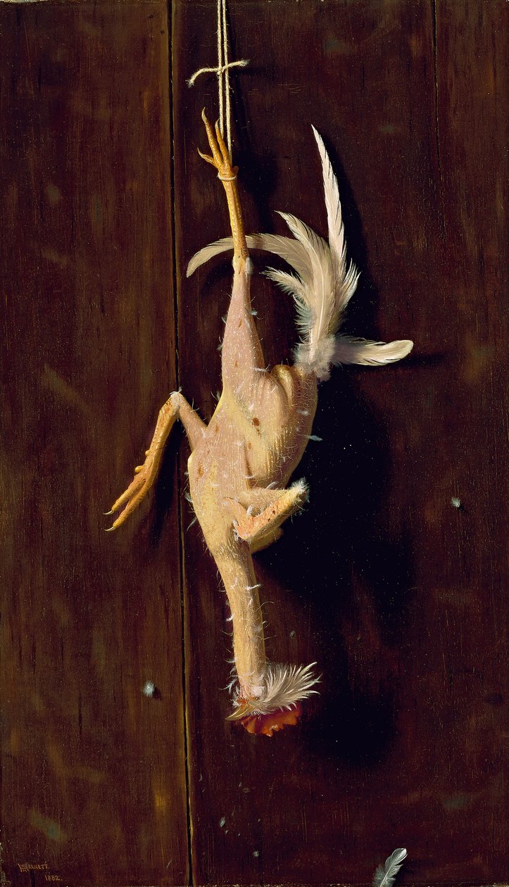 Plukket rent, 1882 av William Michael Harnett