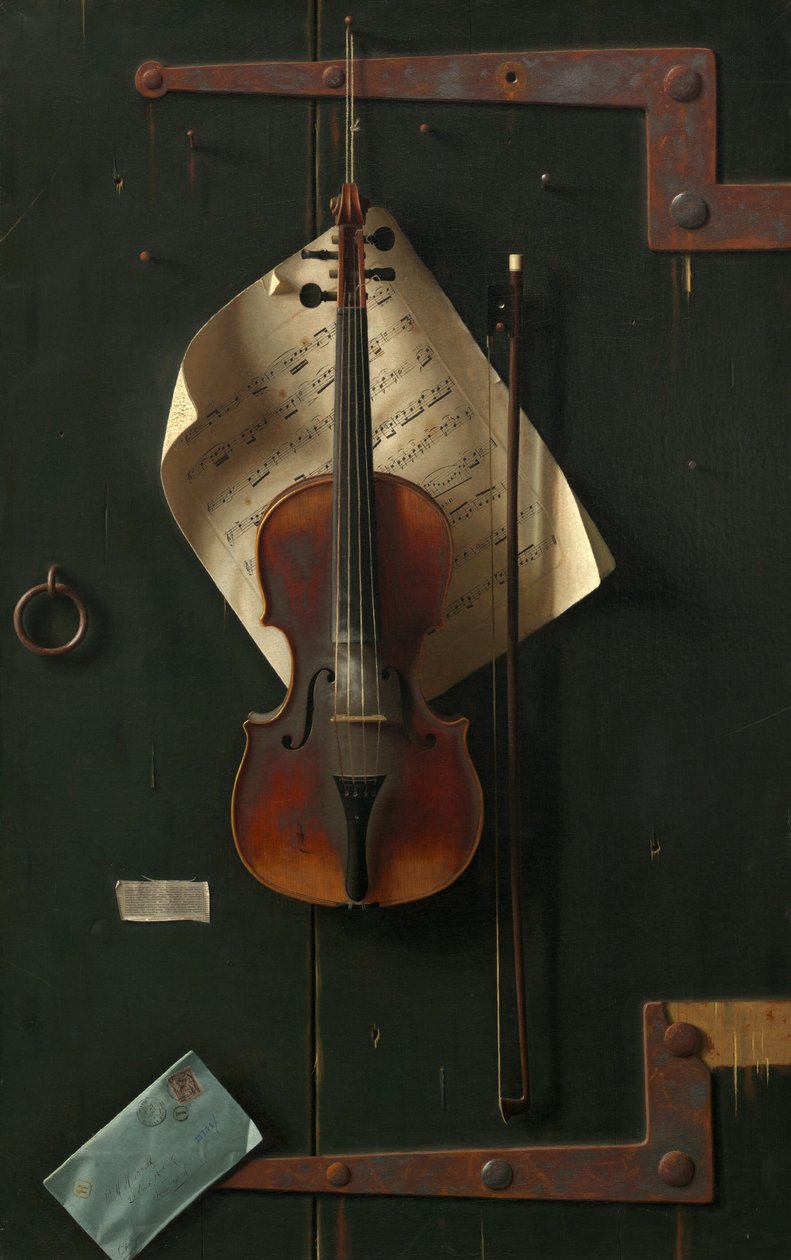 Den gamle fiolinen av William Michael Harnett