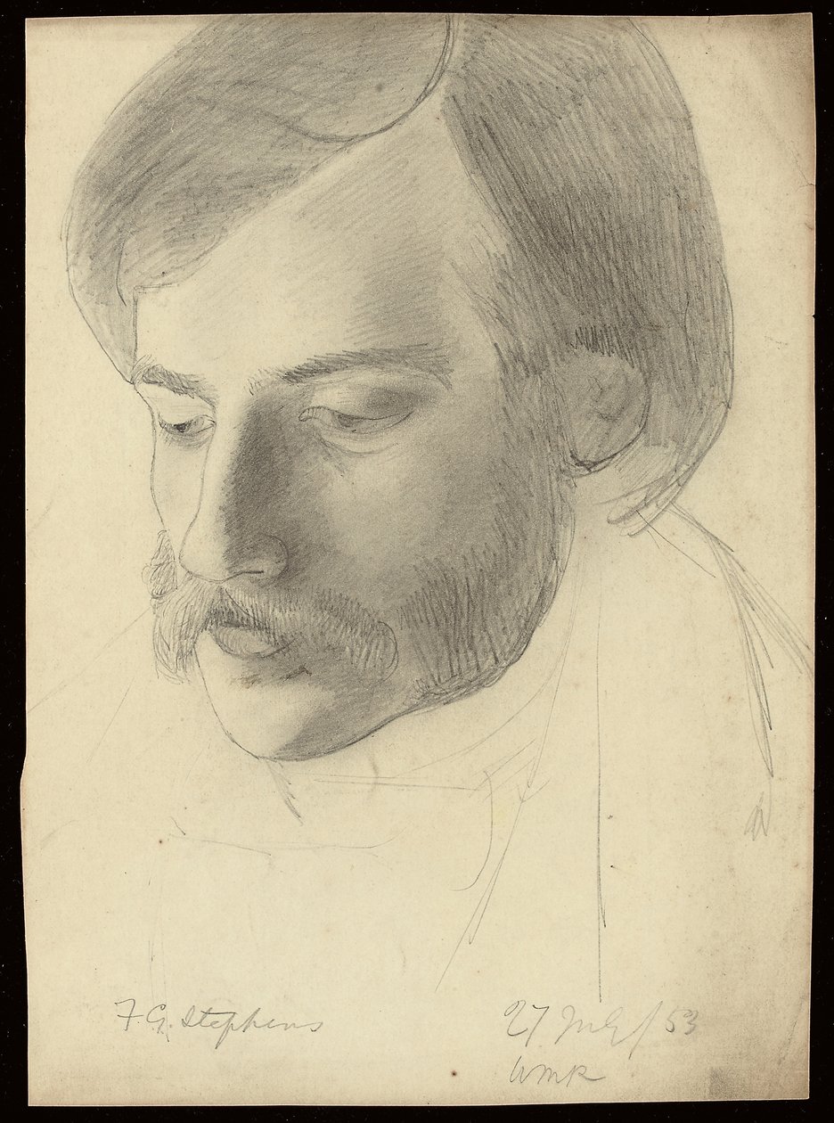 Portrett av Frederick George Stephens, 1853 av William Michael Rossetti