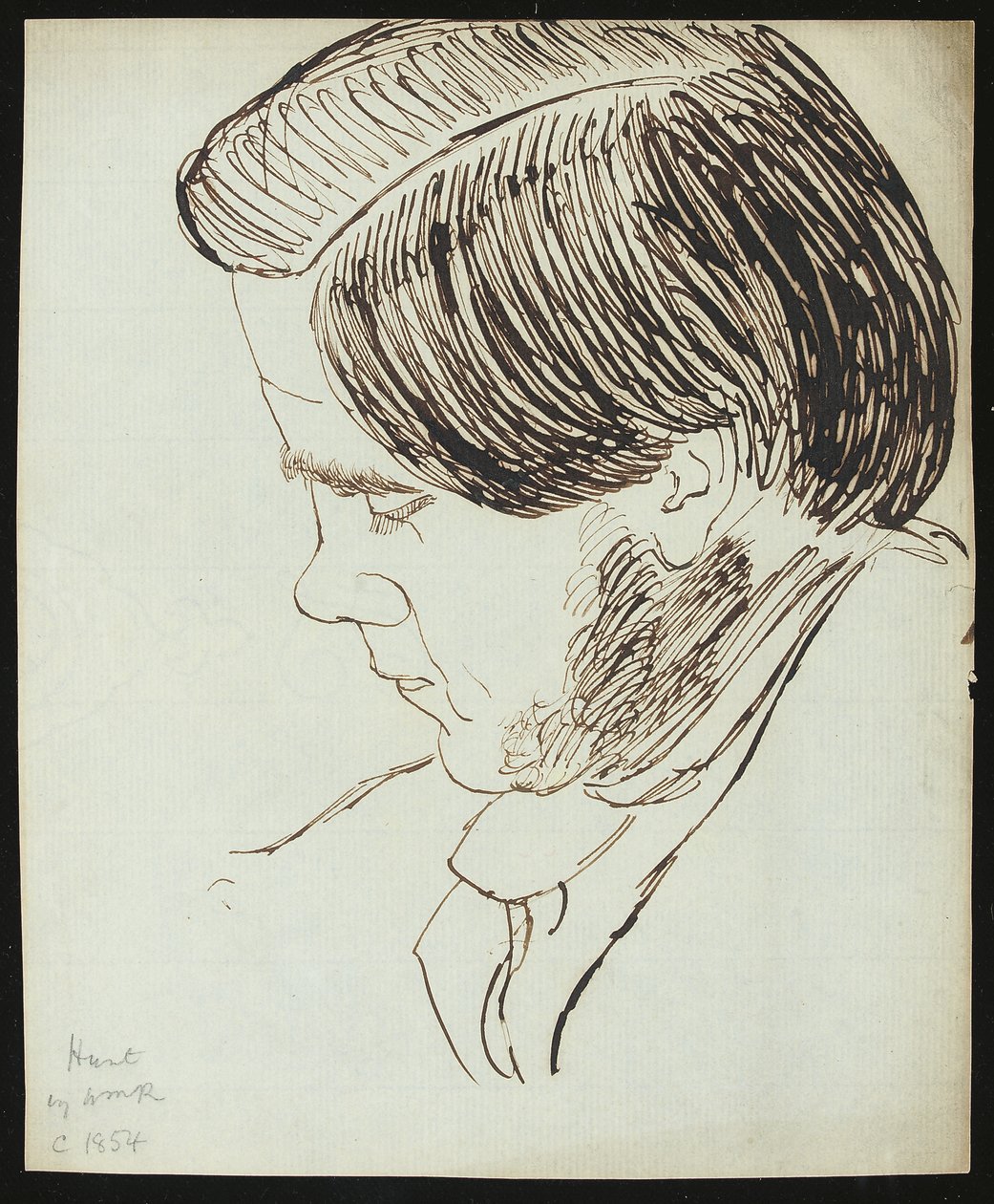 Portrett av William Holman Hunt, 1854 av William Michael Rossetti