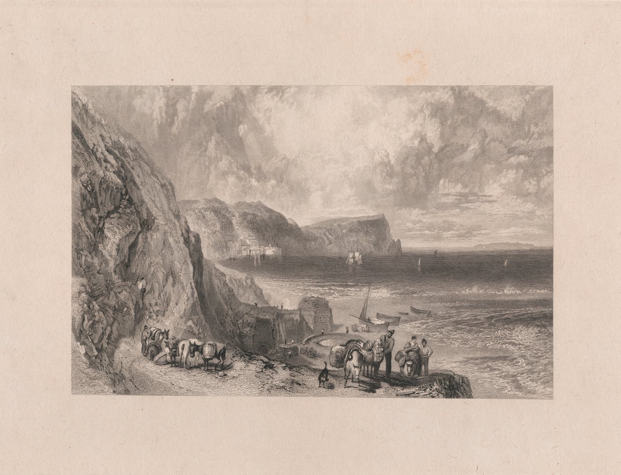 Clovelly Bay og Lundy Island av William Miller