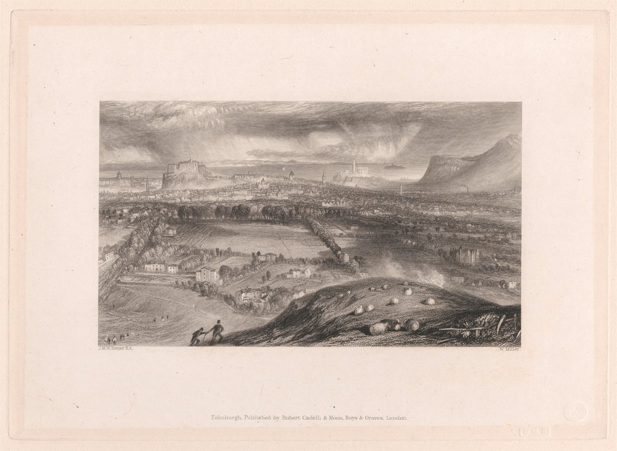 Edinburgh fra Blackford av William Miller