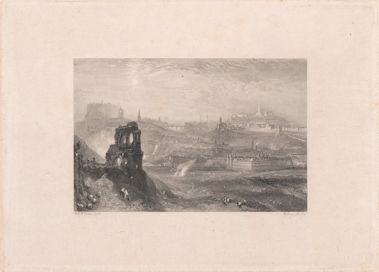 Edinburgh fra St. Anthony's Chapel av William Miller