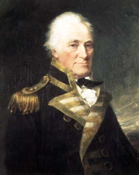 Portrett av viseadmiral John Hunter av William Mineard Bennett