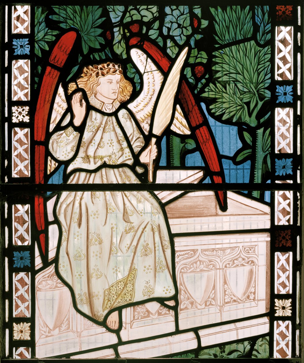 Angel, 1862 (farget glass) av William Morris
