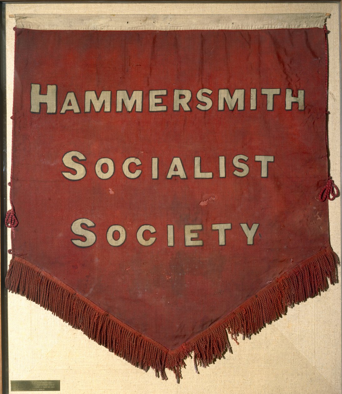 Banner fra Hammersmith Socialist Society (tekstil) av William Morris