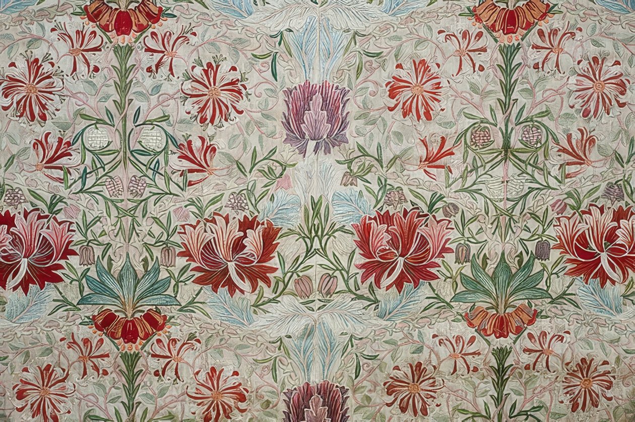 Dekor stoff. 1880 av William Morris
