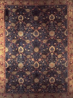 Design for et teppe (tekstil) av William Morris