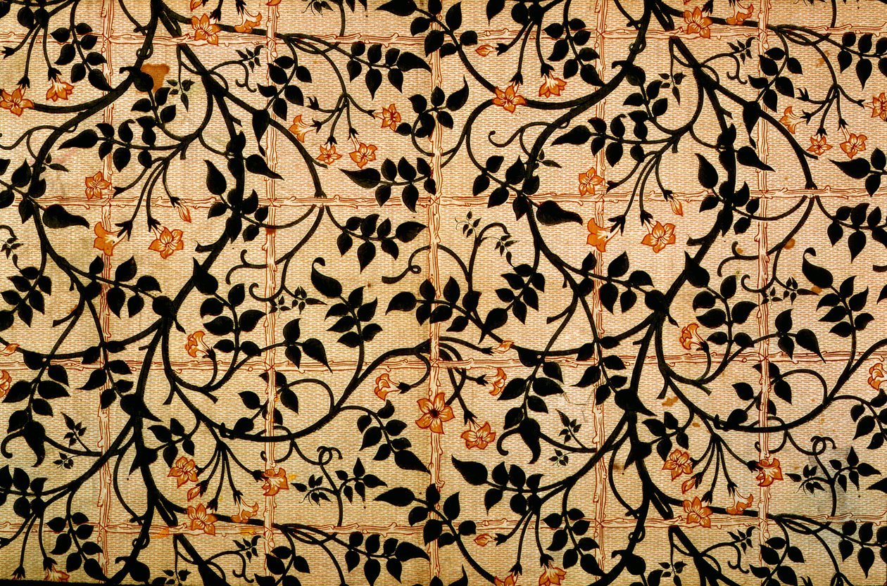 Jasmine trail gardin design, 1868-70 (trykt bomull) av William Morris