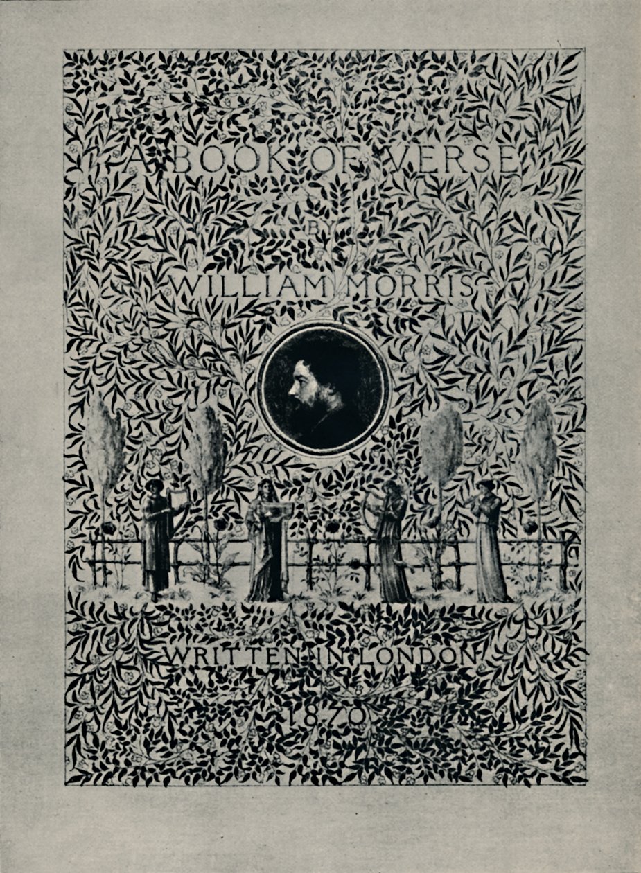Tittelside til A Book of Verse, av William Morris, 1870. av William Morris