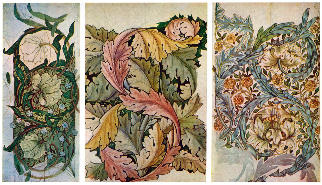 Arbeidstegninger av William Morris 1834-1896, 1934. av William Morris