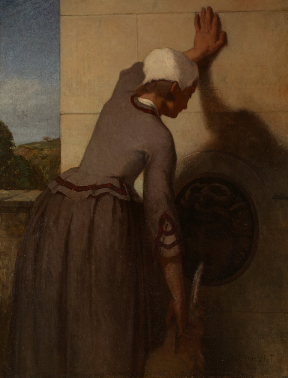 Pike ved fontenen, 1852-54. av William Morris Hunt