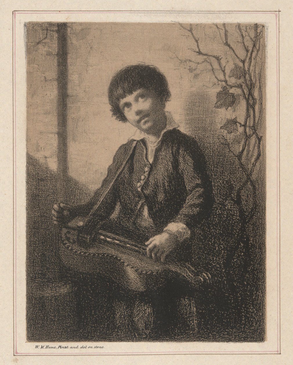 The Hurdy Guerdy Boy av William Morris Hunt