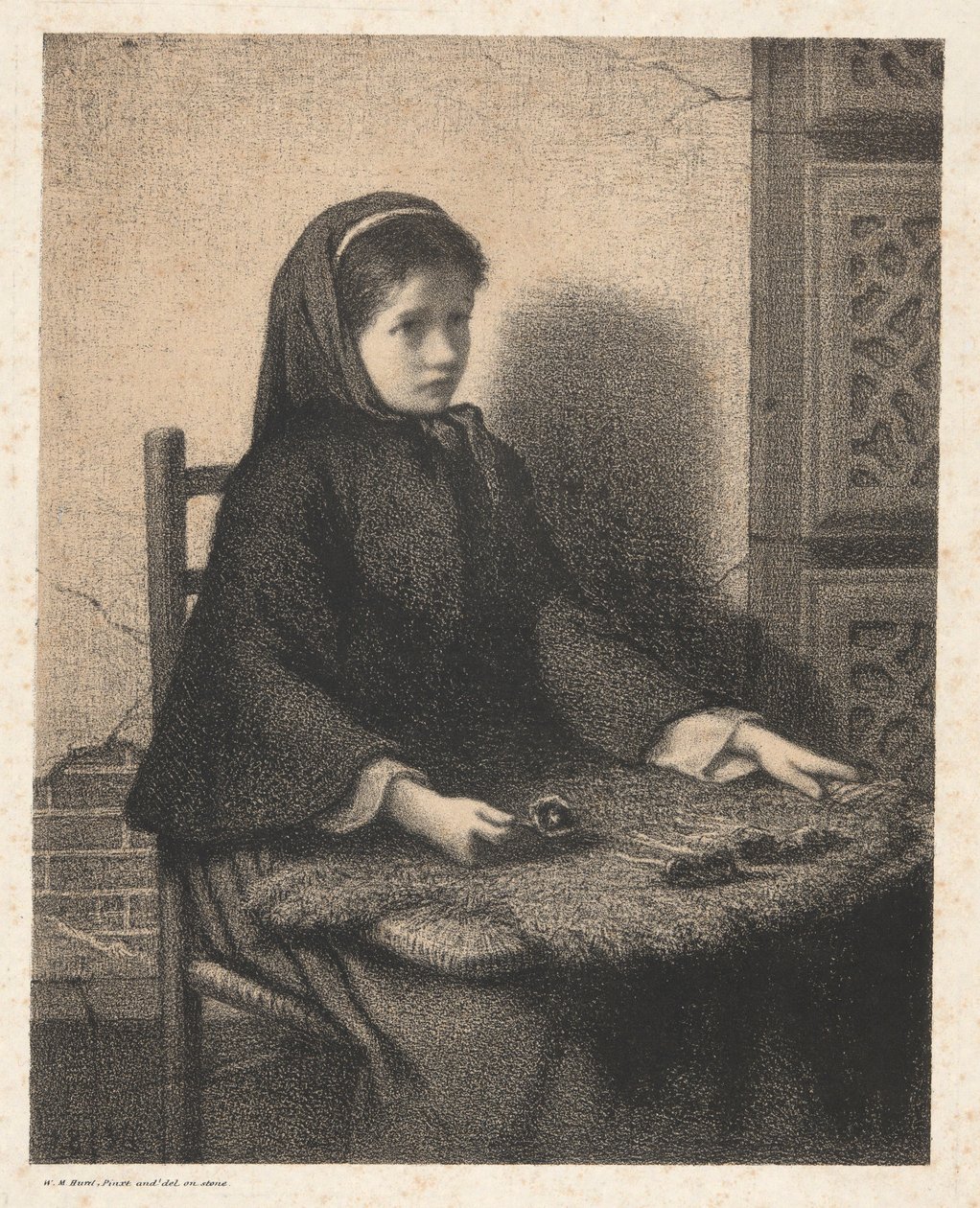 Fiolett jente av William Morris Hunt
