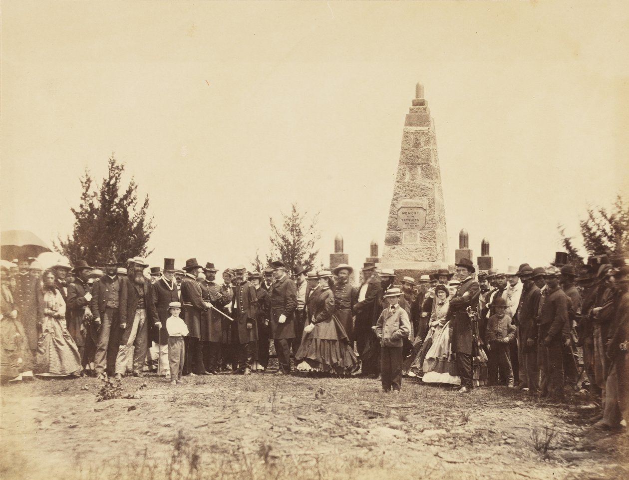 Innvielse av monumentet, på Bull Run Battle-field, juni av William Morris Smith