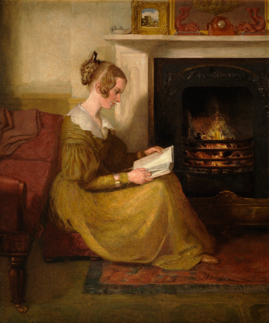 A Fireside Read, ca. 1825 av William Mulready