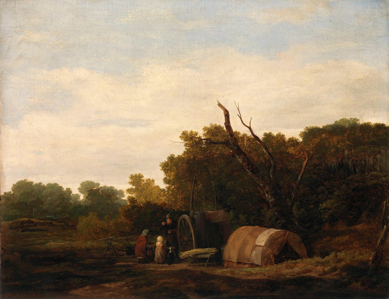 En sigøynerleir av William Mulready