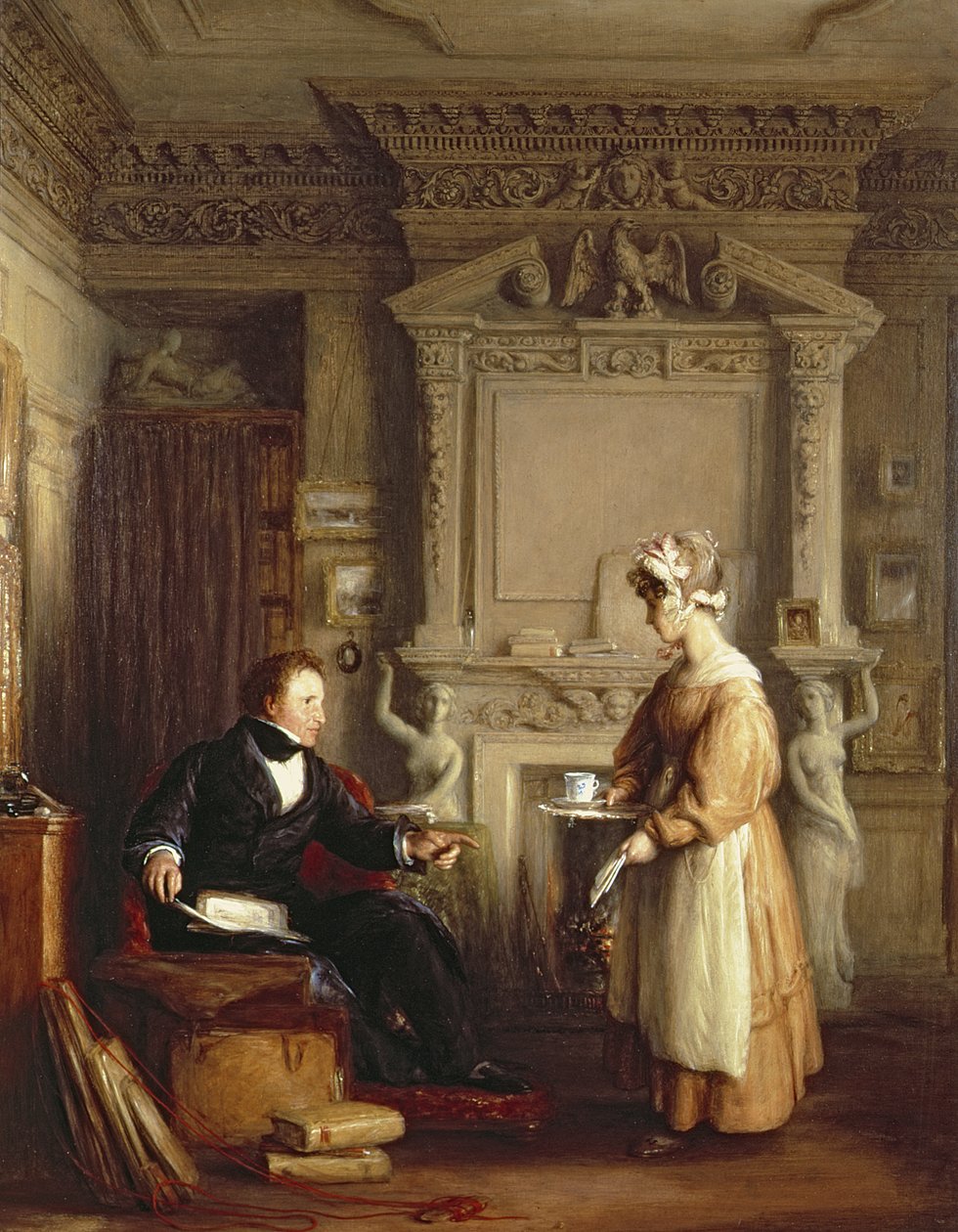 Kunstsamler John Sheepschanks og en hushjelp av William Mulready