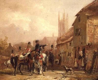 Billeterende tropper av William Mulready