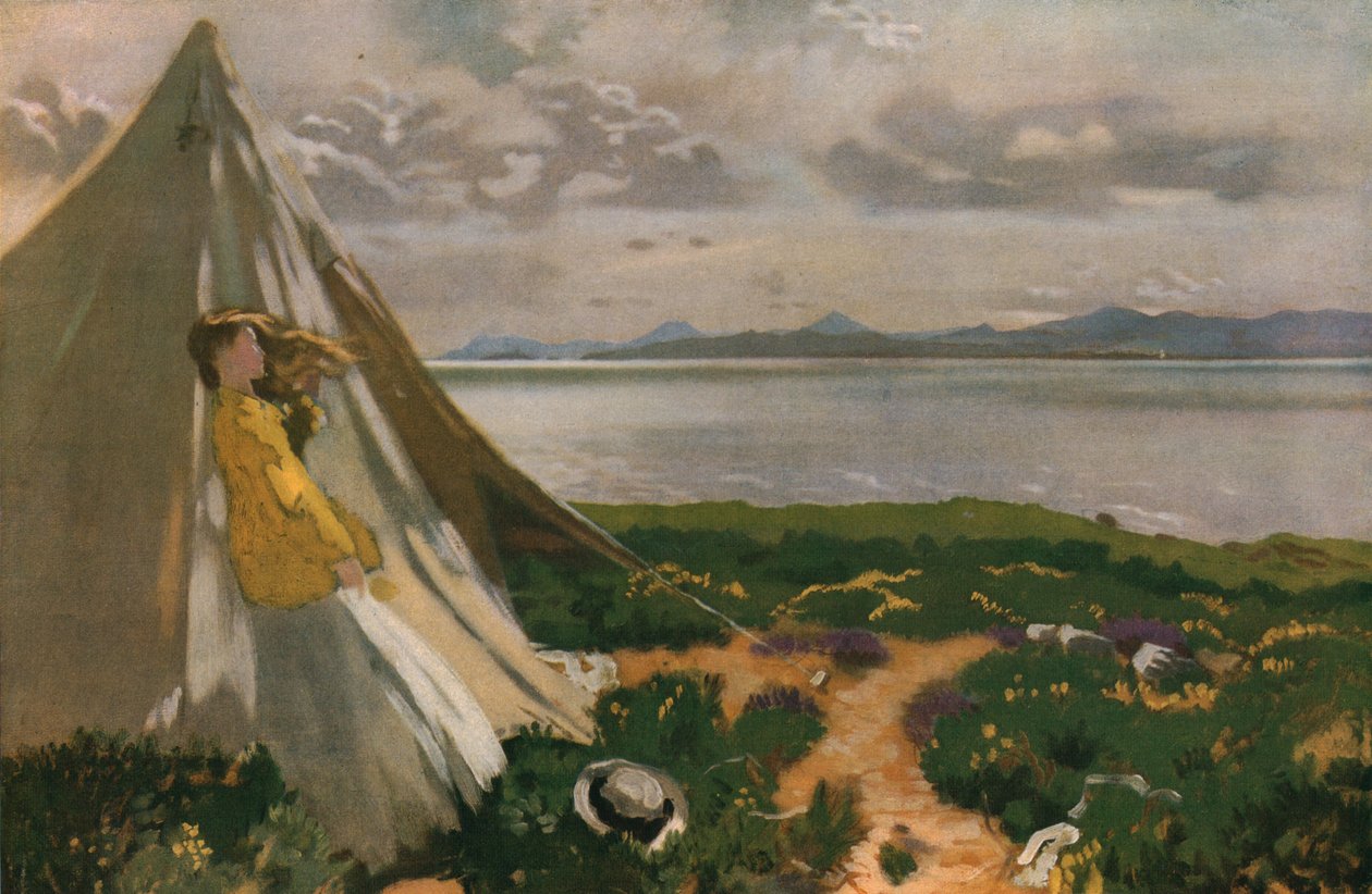 A Breezy Day: Howth Head, tidlig på 1900-tallet, ca 1930. av William Newenham Montague Orpen