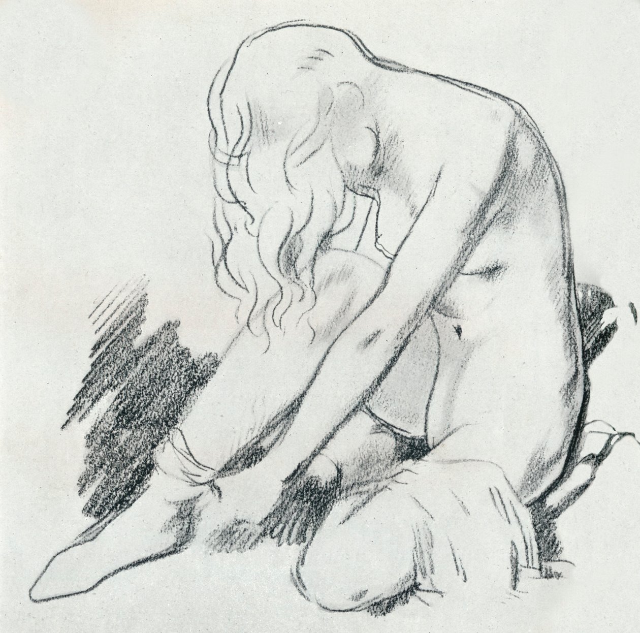 En figurstudie, 1900-tallet 1932 av William Newenham Montague Orpen