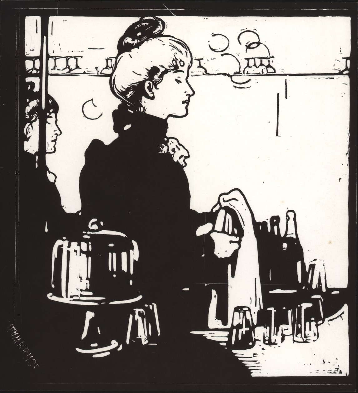 Barmaid (hvilken som helst bar) av William Nicholson