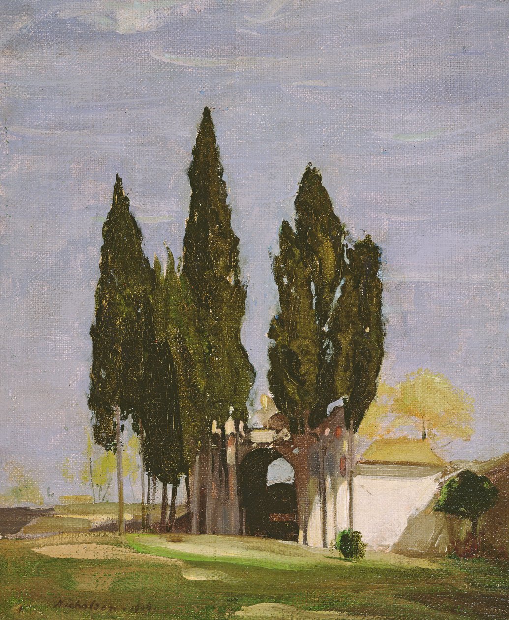 Sypresser, Palatinerhøyden, Roma av William Nicholson
