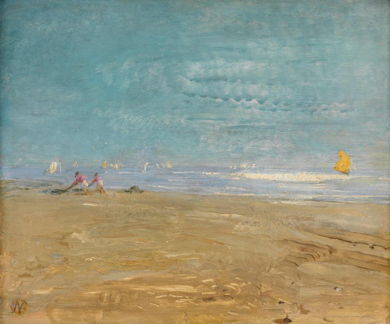 End of the Season, Sirocco: The Lido (olje på panel) av William Nicholson