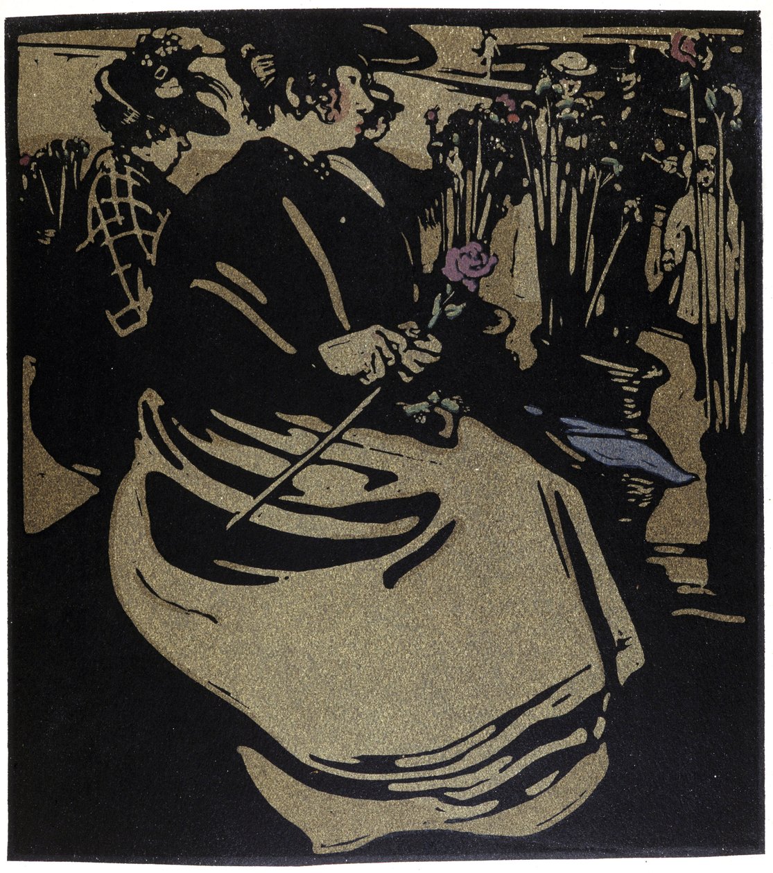 Flower Merchant, London i "" Types of London"", av William Nicholson (1872-1949) av William Nicholson
