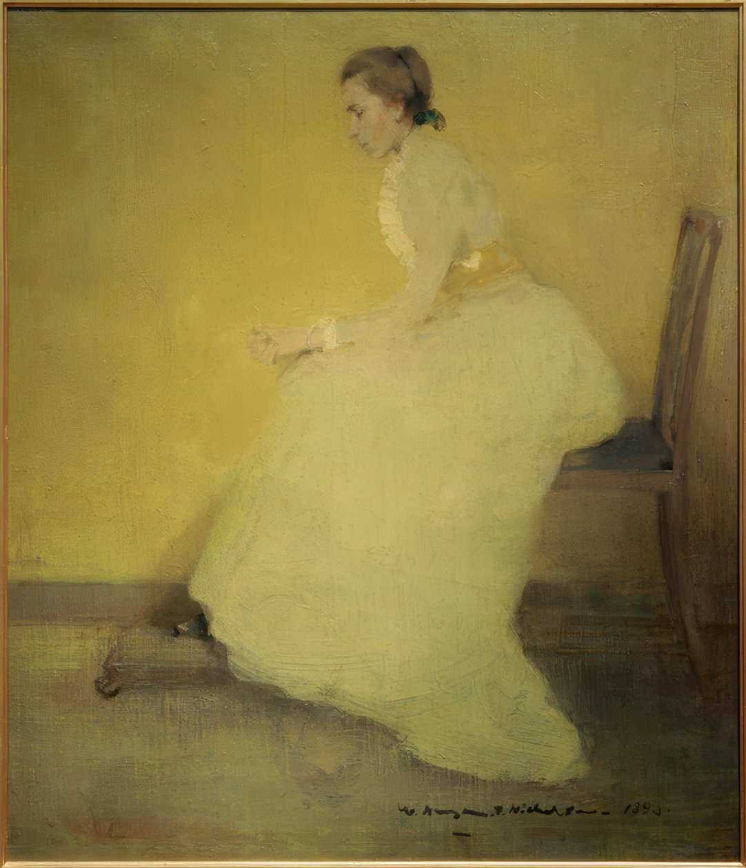 Kvinne i gult av William Nicholson