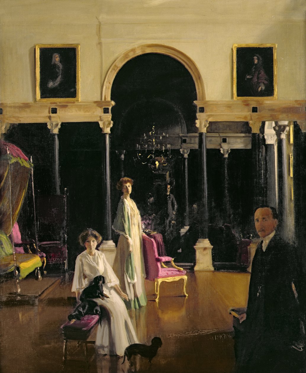 Gruppeportrett av familien til jarlen av Plymouth av William Nicholson