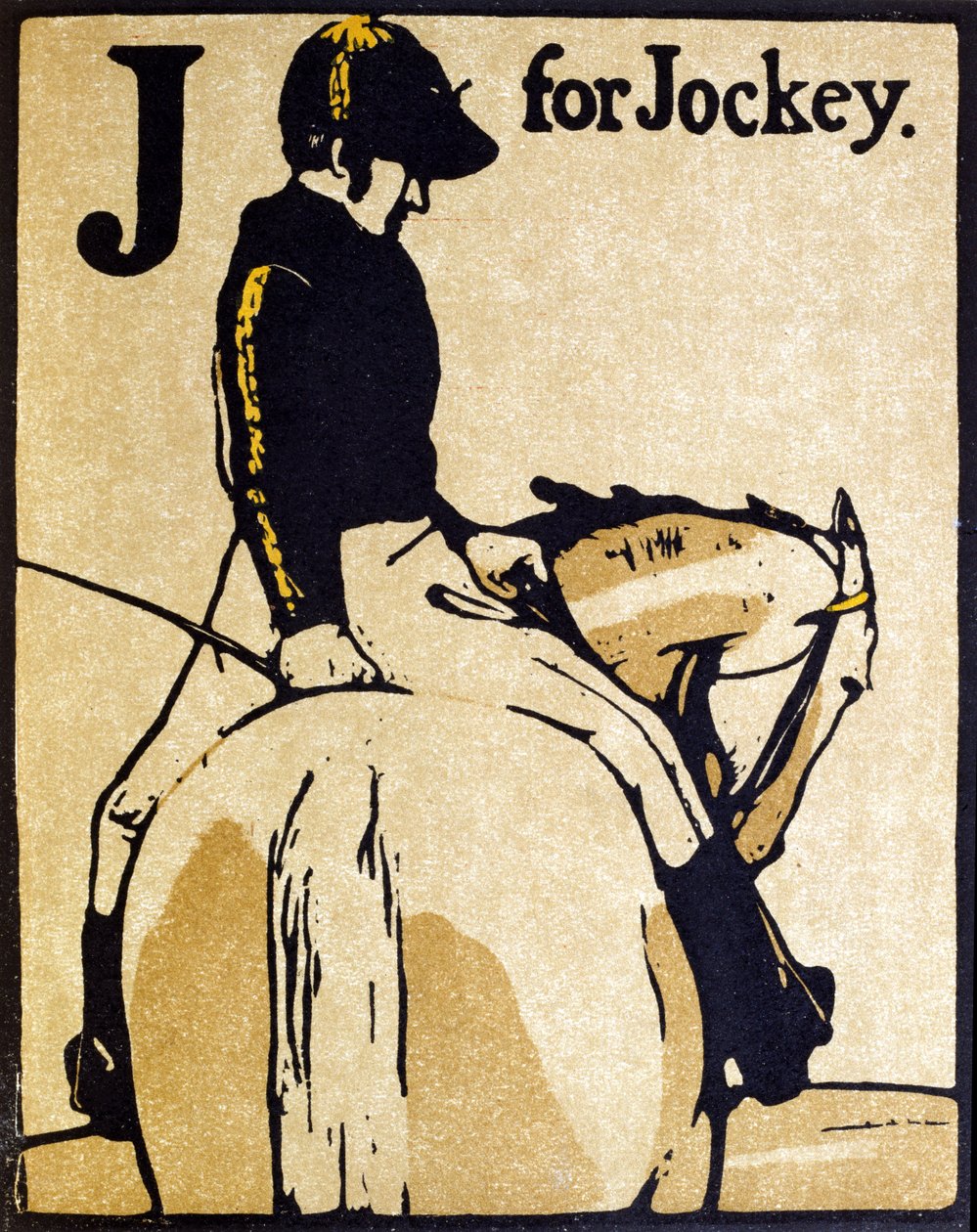 J for Jockey, illustrasjon fra 