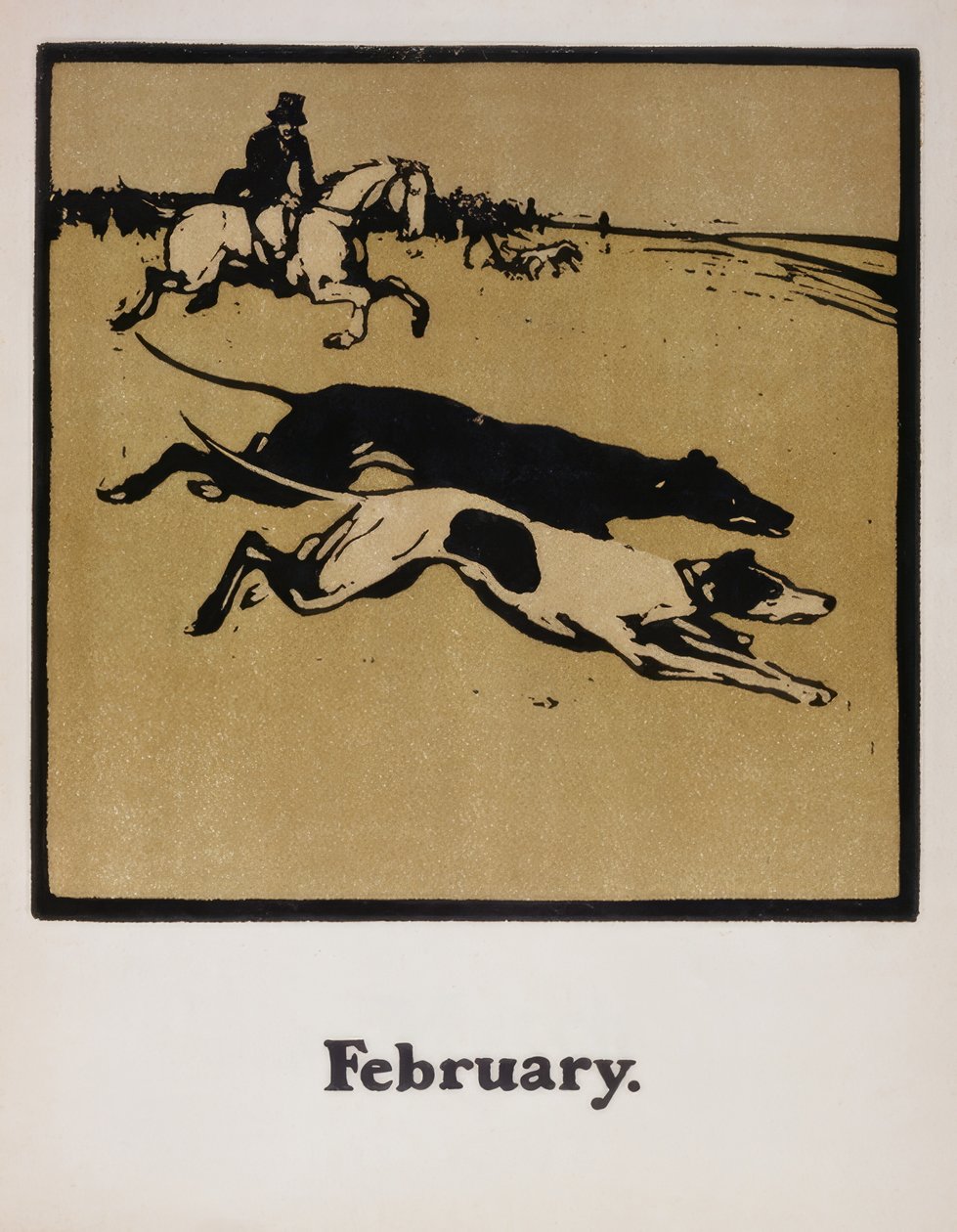 Jakt på hesteryggen av William Nicholson