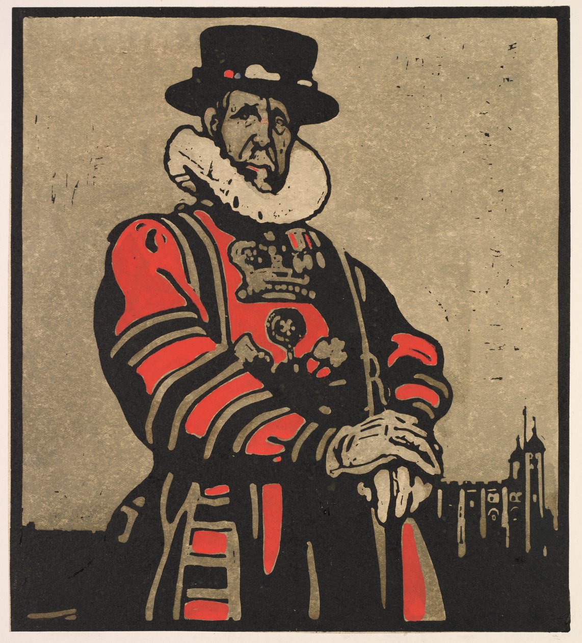 London-typer: Beef-eater av William Nicholson