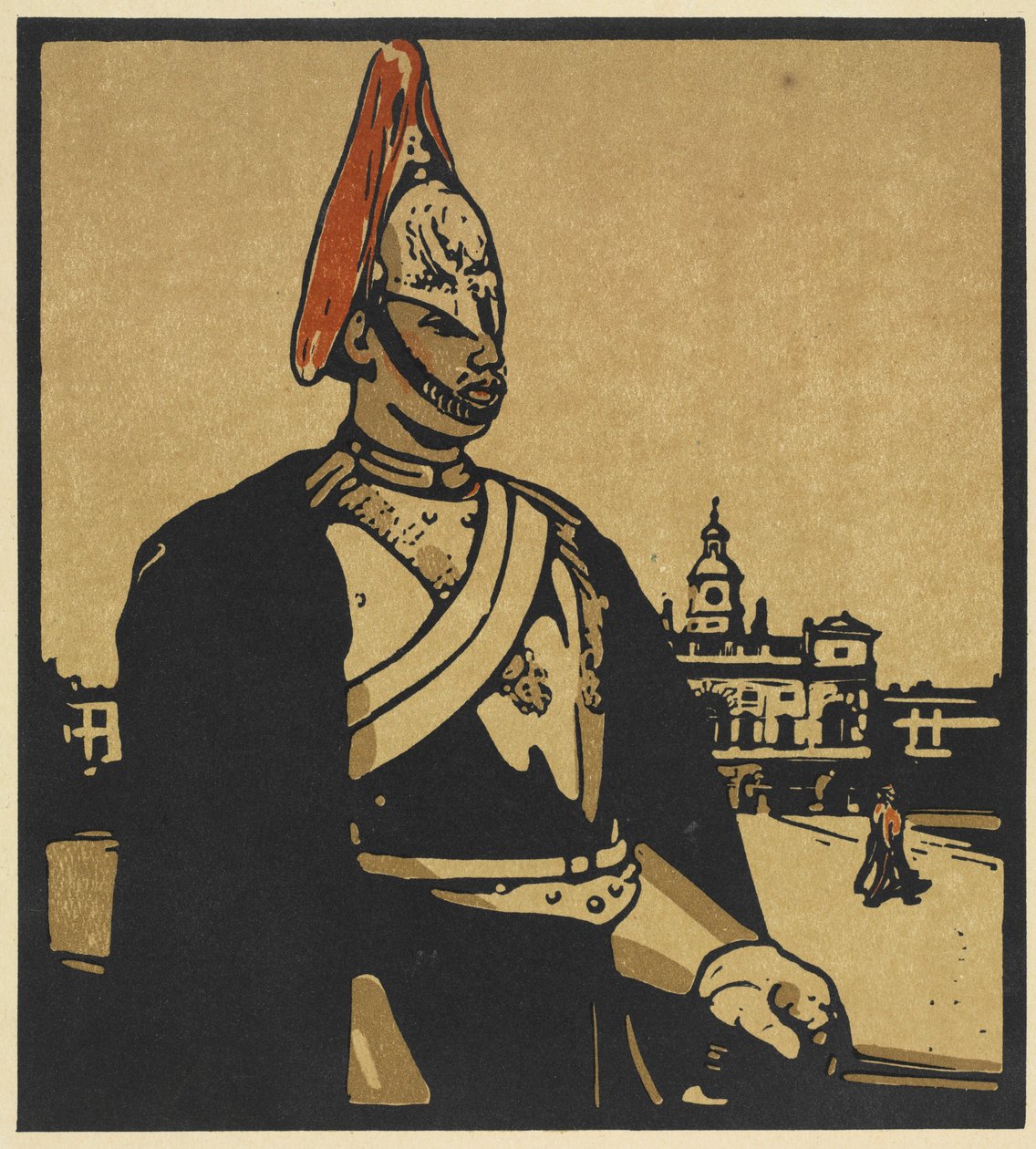 London-typer: Guardsman av William Nicholson