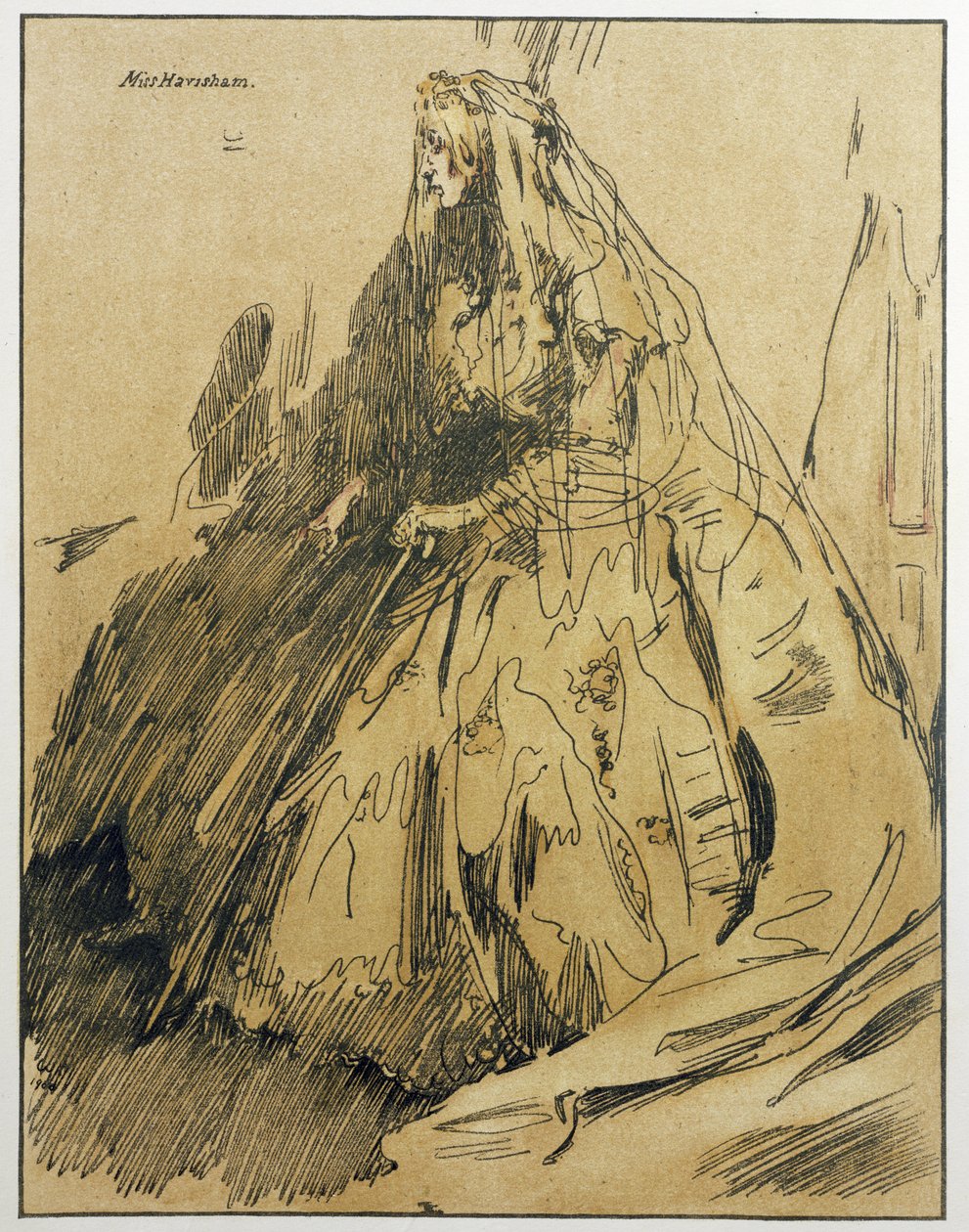 Miss Havisham, illustrasjon fra 