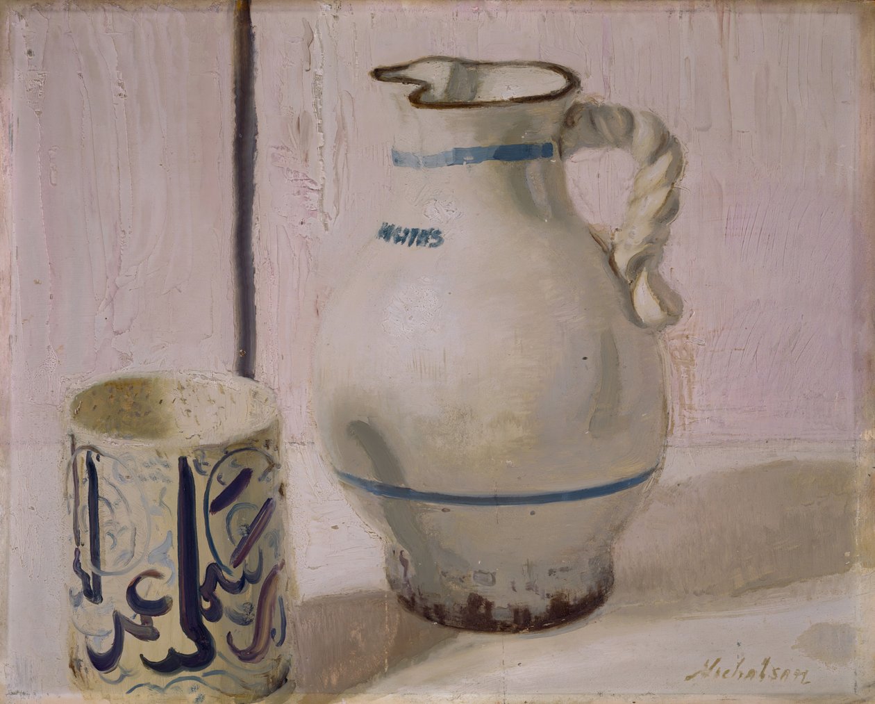Rosa stilleben med kanne, 1935-36. av William Nicholson
