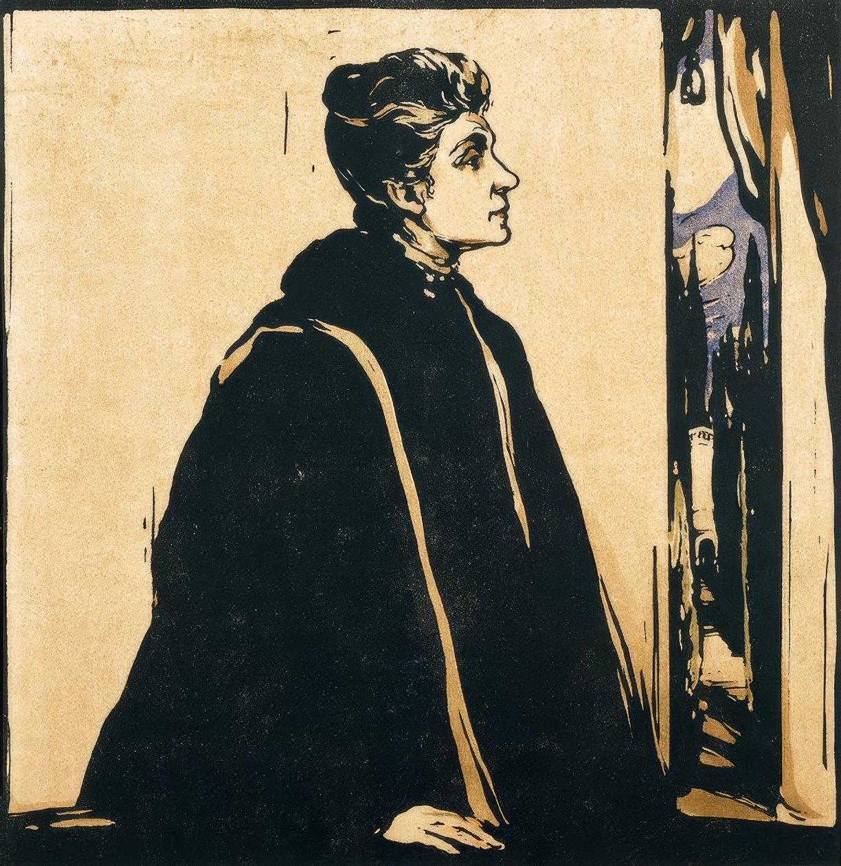 Portrett av Eleonora Duse av William Nicholson