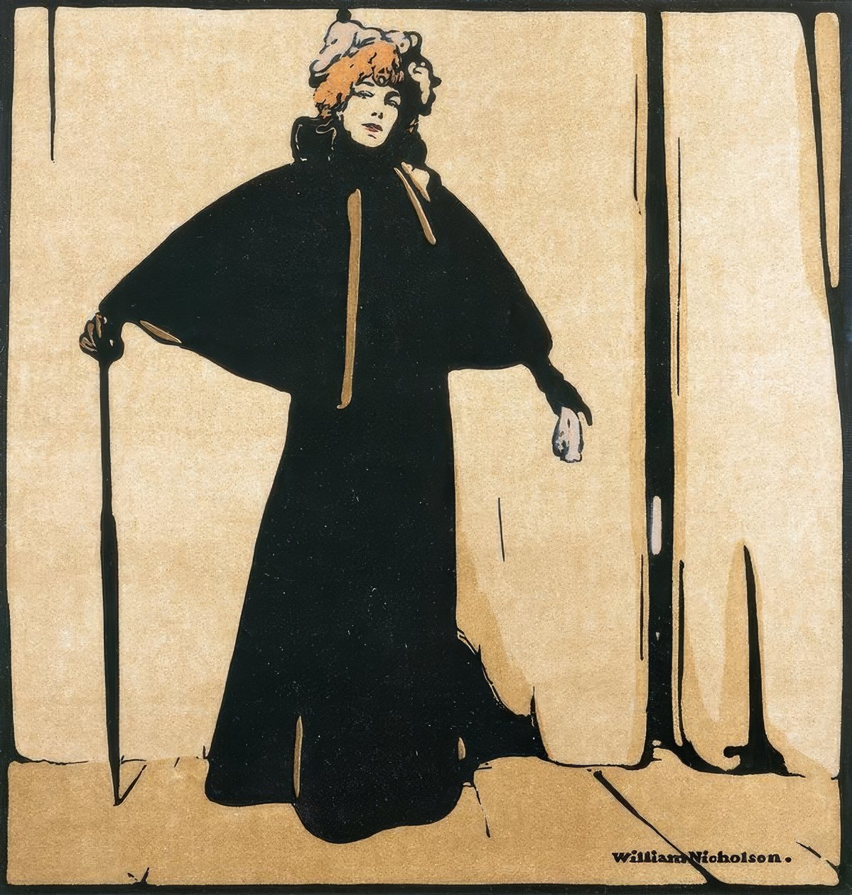 Portrett av Sarah Bernhardt av William Nicholson