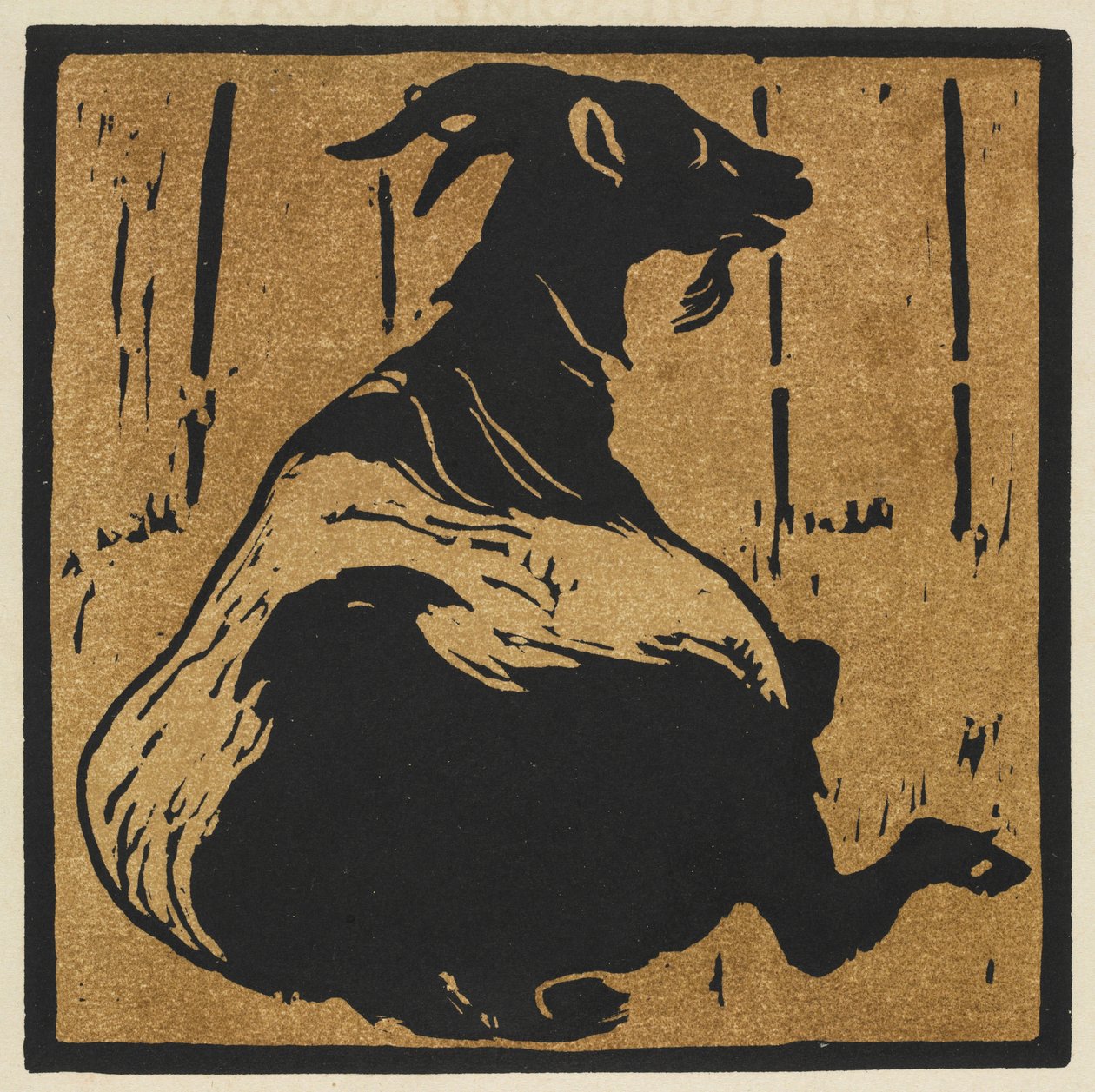 The Square Book of Animals: The Toilsome Goat av William Nicholson