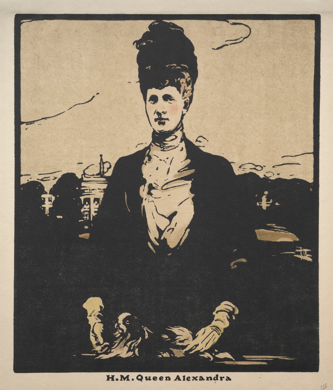Tolv portretter (andre serie): H. M. Dronning Alexandra av William Nicholson