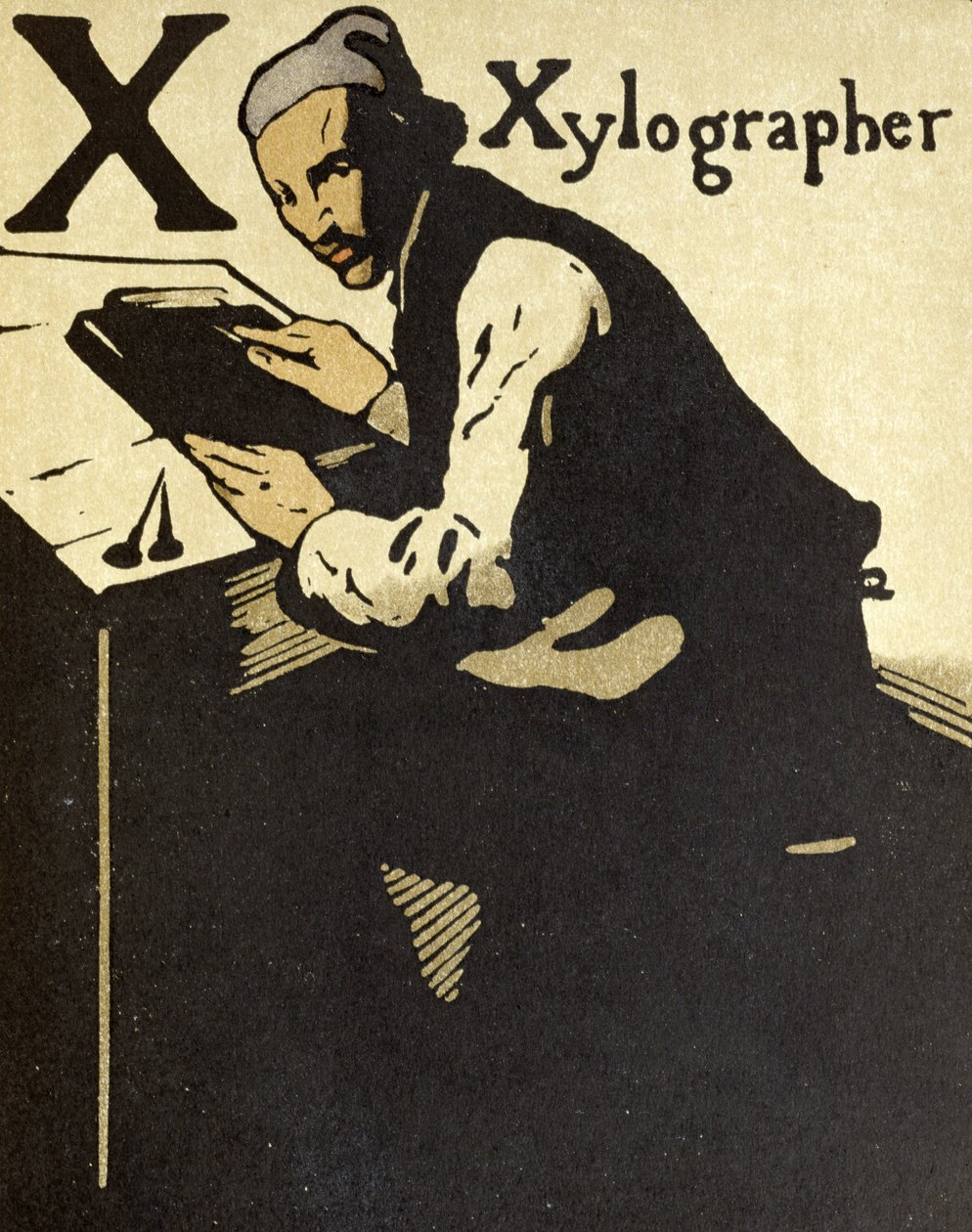 X for Xylographer, illustrasjon fra 