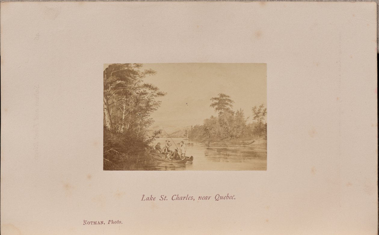 Lake Saint Charles, nær Quebec av William Notman