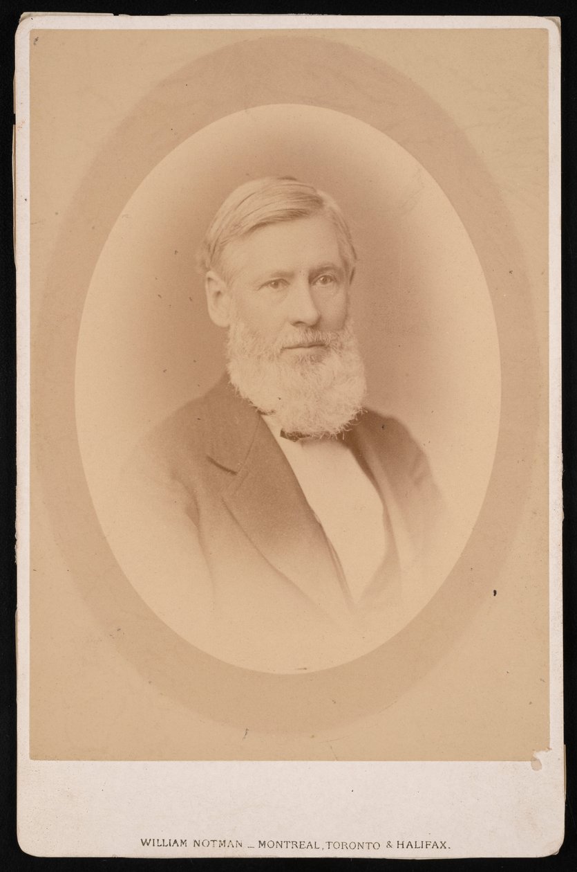 Portrett av Asa Gray 1810-1888, før 1876. av William Notman