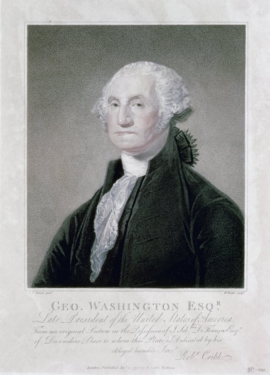 Portrett av George Washington, 1798 av William Nutter