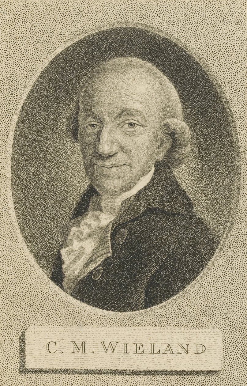 Portrett av poeten og forfatteren Christoph Martin Wieland 1733-1813, 1800. av William Nutter