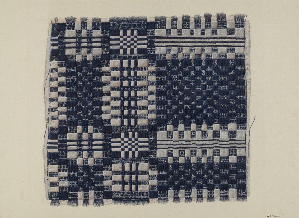 Blue and White Homespun, ca. 1937. av William O. Fletcher